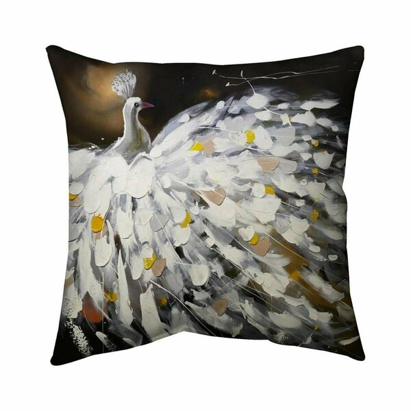 Begin Home Decor 26 x 26 in. Abstract Peacock-Double Sided Print Indoor Pillow 5541-2626-AN15